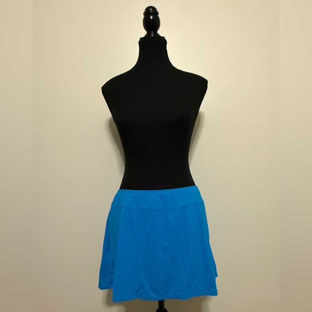 Bundle of Two Jantzen Swim Skirt/Skorts Light Blue & Dark Blue